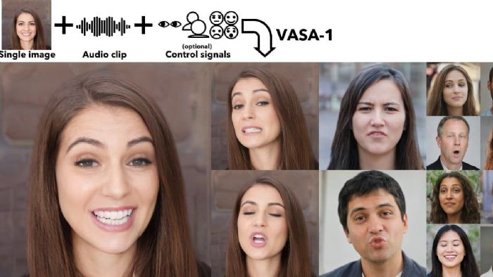 Microsoft`tan fotoğrafları konuşturan yapay zeka: VASA-1