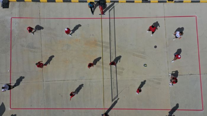 Türkiye - Yunanistan sınırında voleybol dostluk maçı oynandı