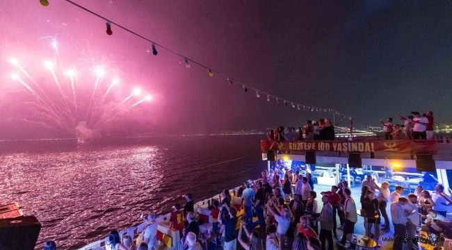 Göztepe?nin 100. yılında gökyüzü sarı-kırmızı