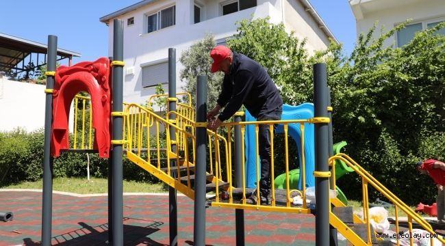 Menderes?te Parklar Yenileniyor