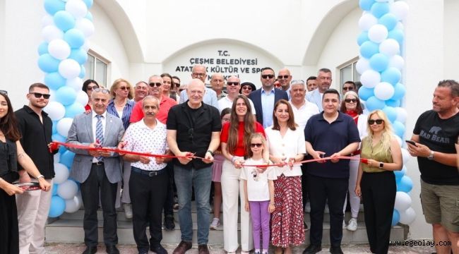 Çeşme?de 19 Mayıs coşkusu Ilıca Atatürk Kültür ve Spor Merkezi?nin açılışıyla taçlandı