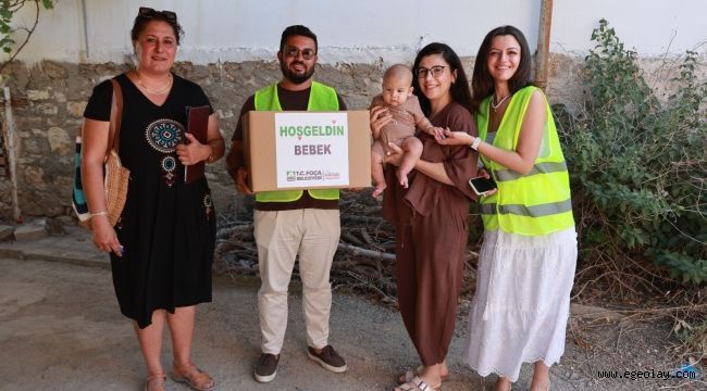 Foça Belediyesi?nden Ailelere Dayanışma Desteği: Hoş Geldin Bebek Paketi